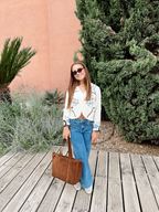 Bolso Shopper Tachas Camel