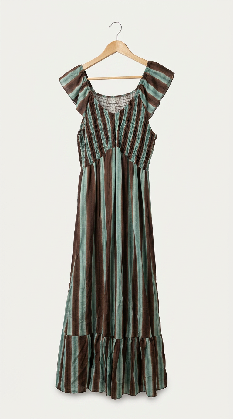 Vestido Frunce Pico