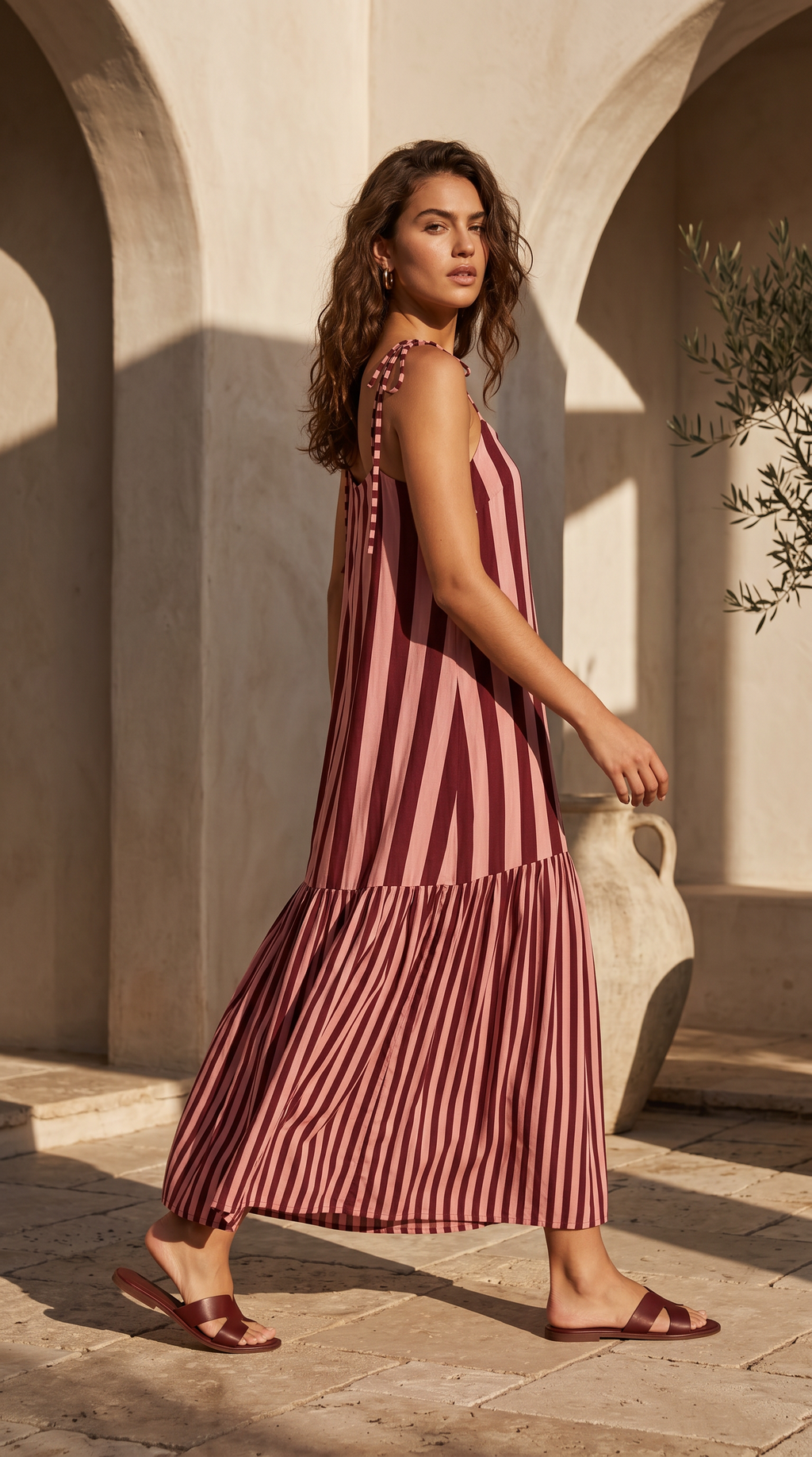 Vestido Adriana Granate