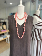 Vestido Lino Mahón Marrón