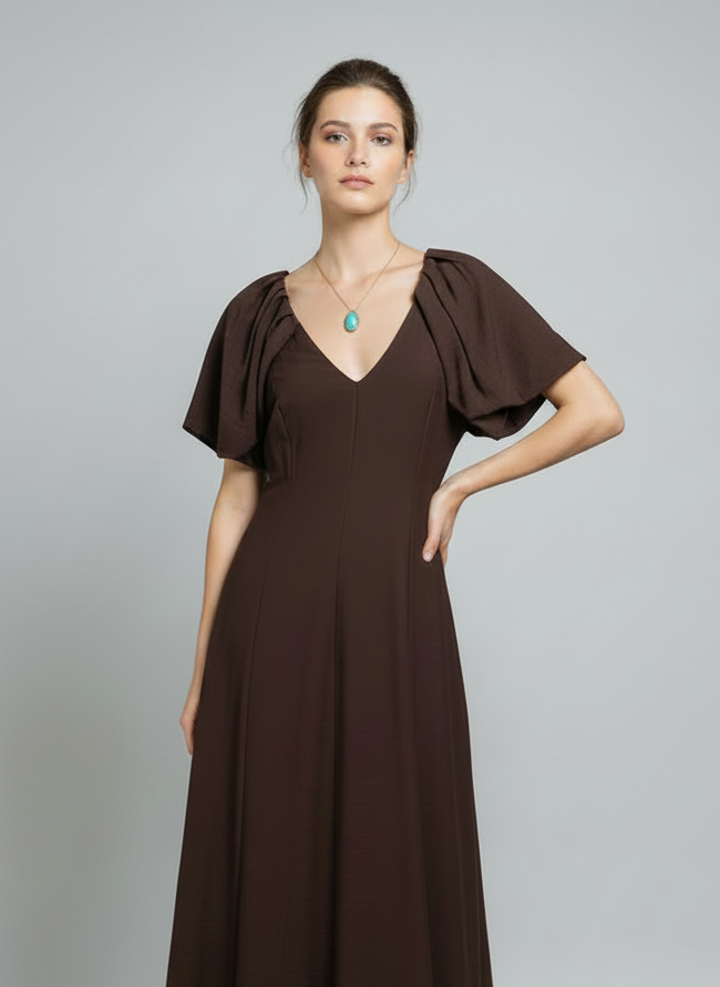 Vestido Menorca Marrón