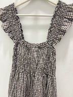Vestido Vichy Marrón