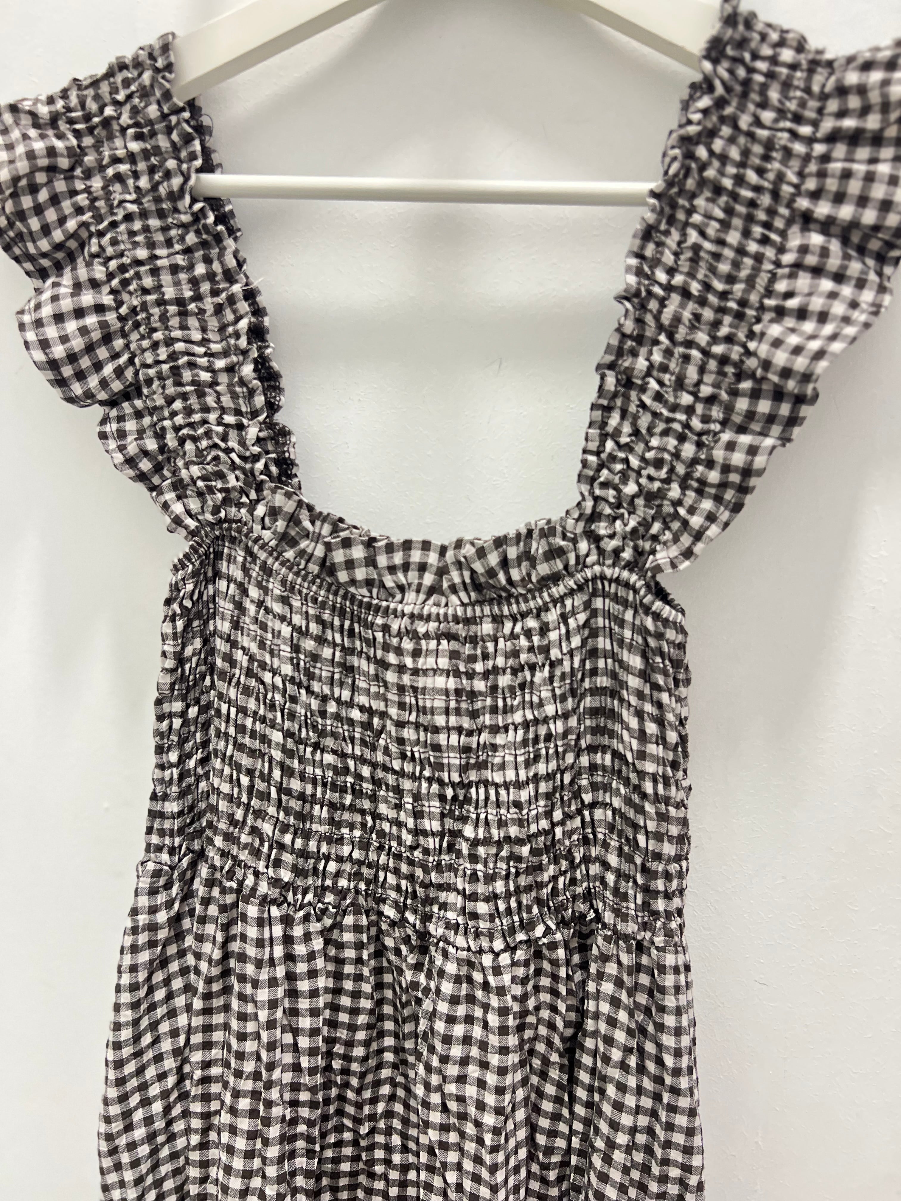 Vestido Vichy Marrón