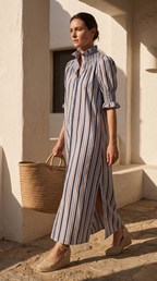Vestido Camisero Azul
