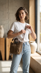 Bolso Serraje Matilda Taupe
