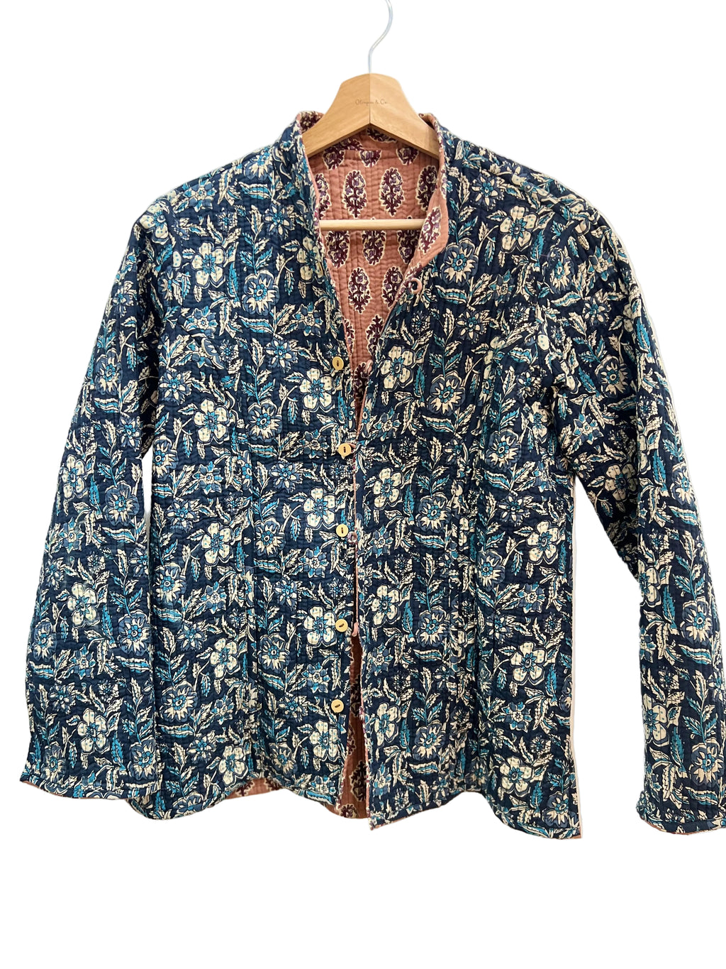 Chaqueta Reversible Marino & Nude Talla XL