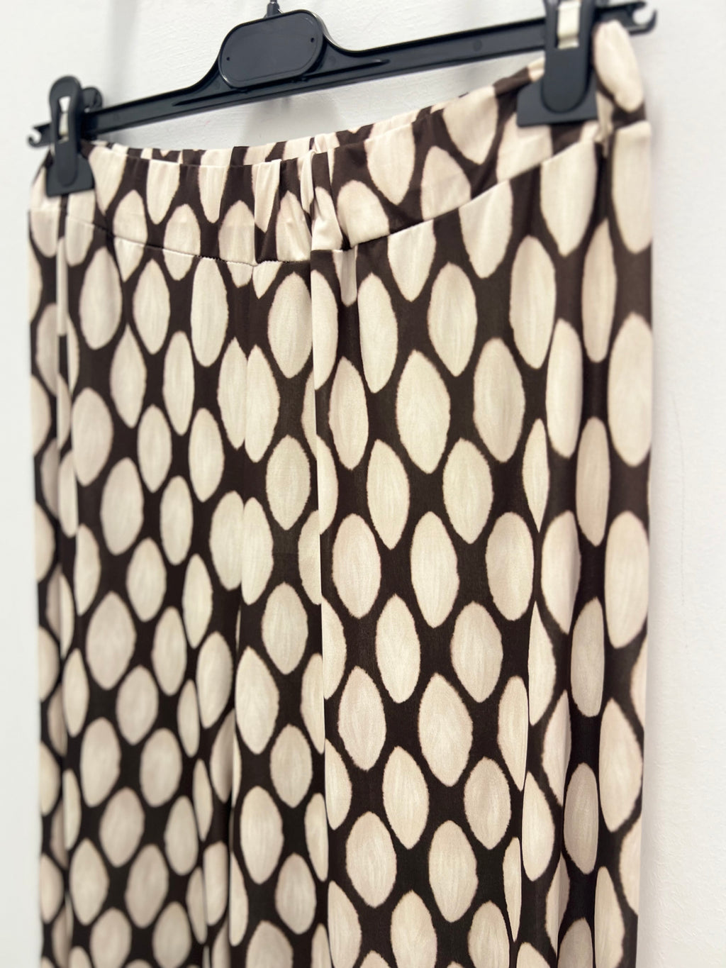 Pantalón Punto Seda Marrón & Beige