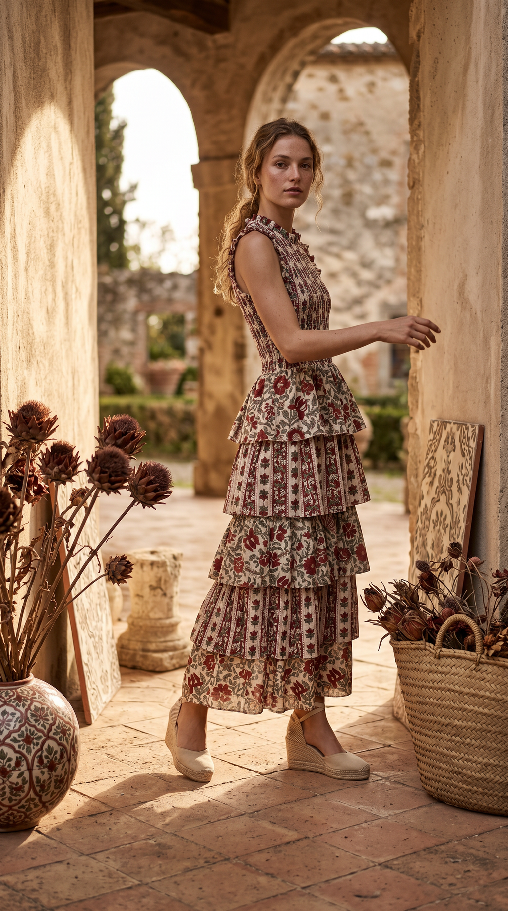 Vestido Toscana Beige