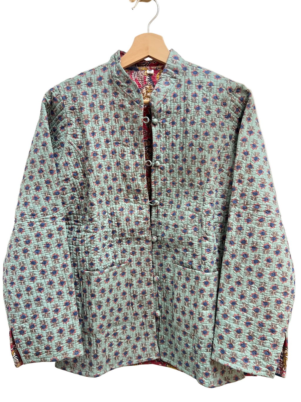 Chaqueta Reversible Mint & fucsia Talla M