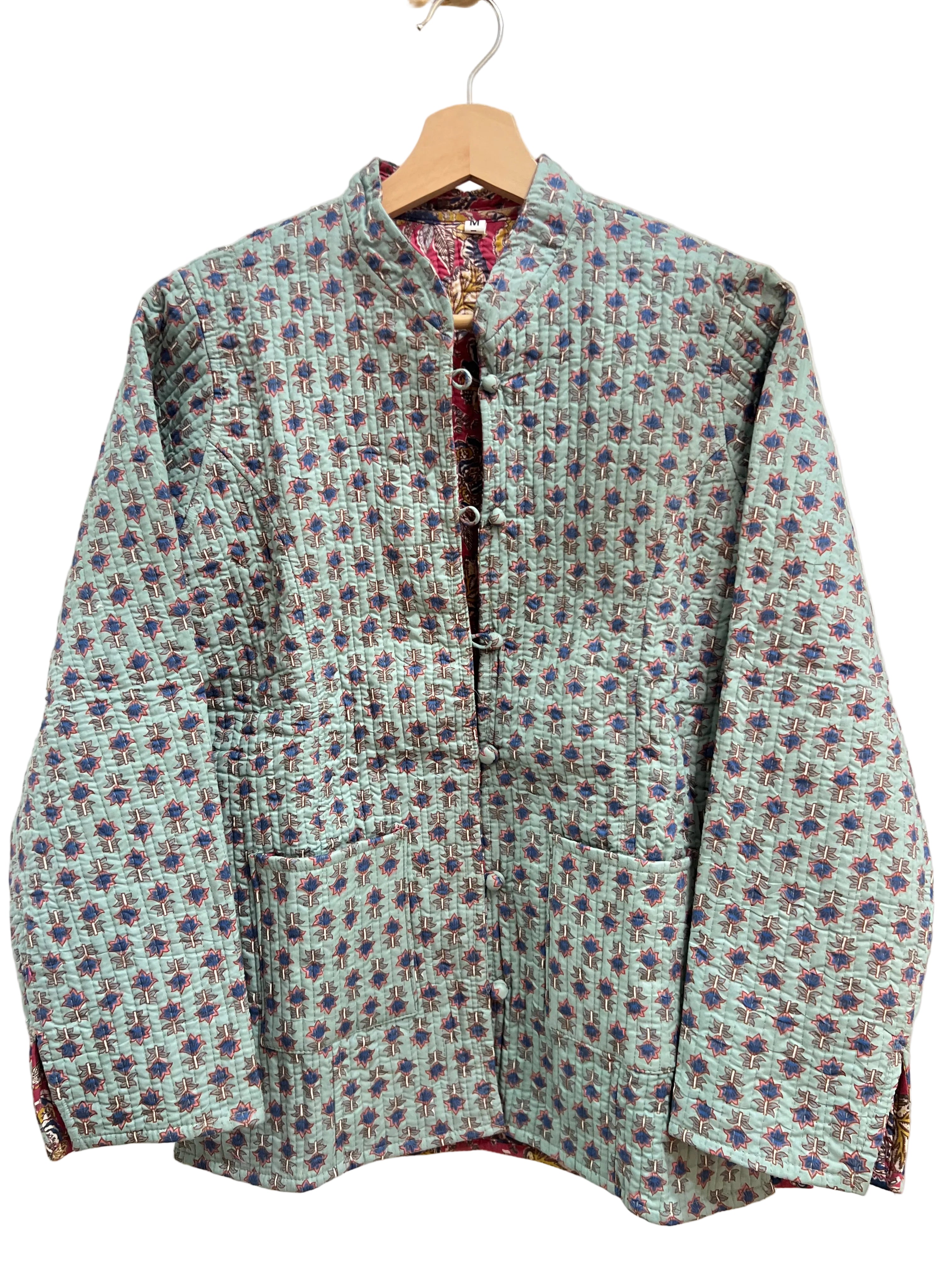 Chaqueta Reversible Mint & fucsia Talla M