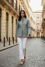 Chaqueta Reversible Mint & fucsia Talla M