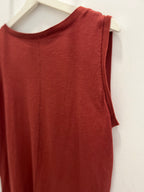Vestido Lino Mahón Teja