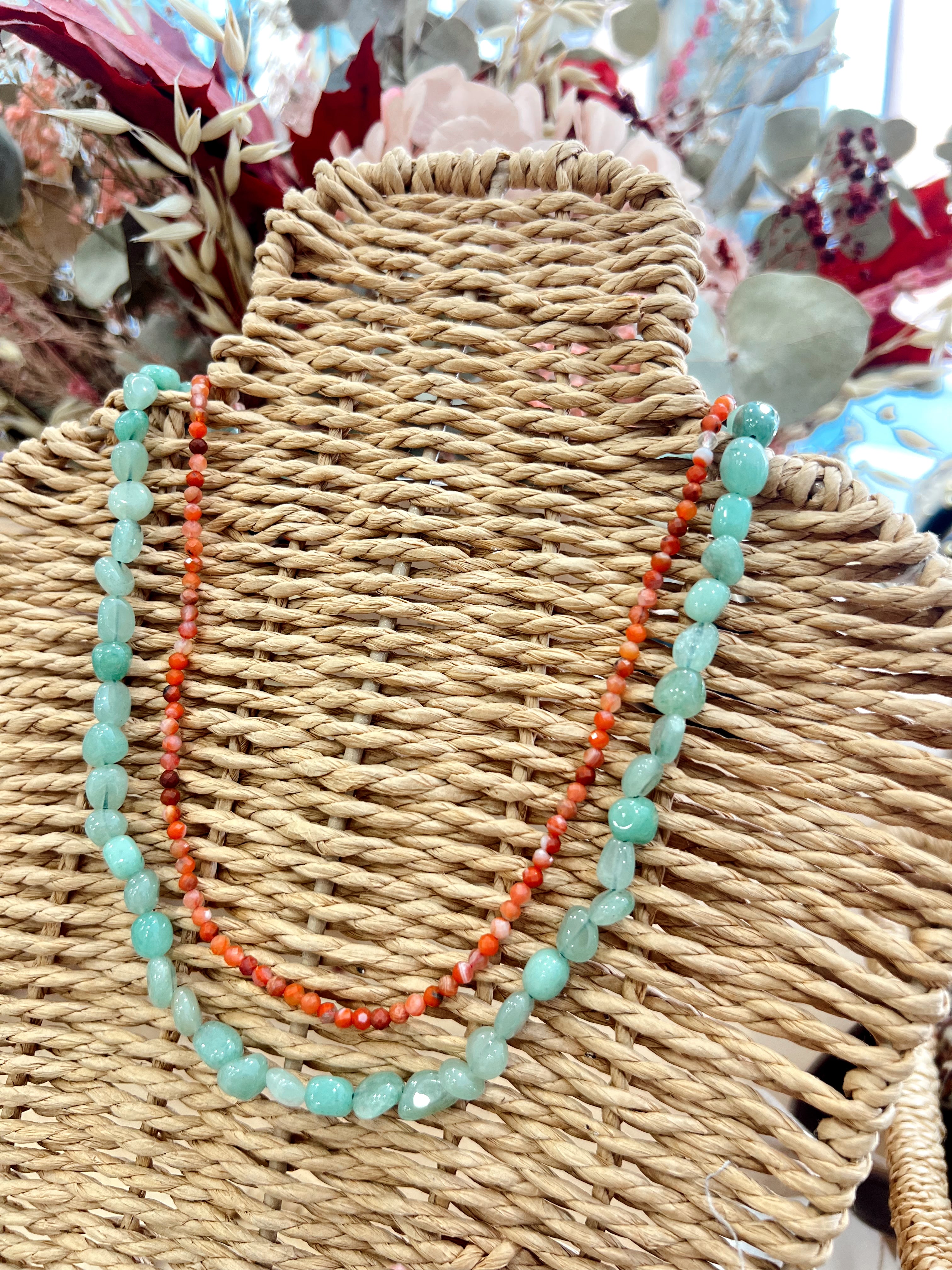 Collar Mini Bolitas Coral