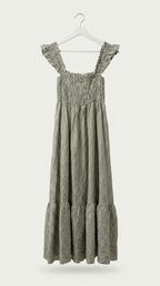 Vestido Vichy Kaki