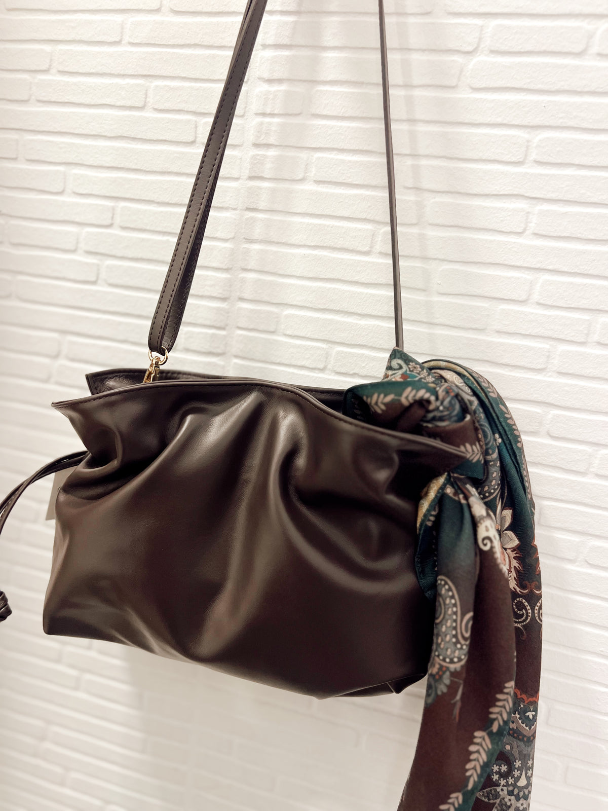 Bolso Piel Saco Chocolate