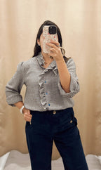 Blusa Martina Vichy Azul