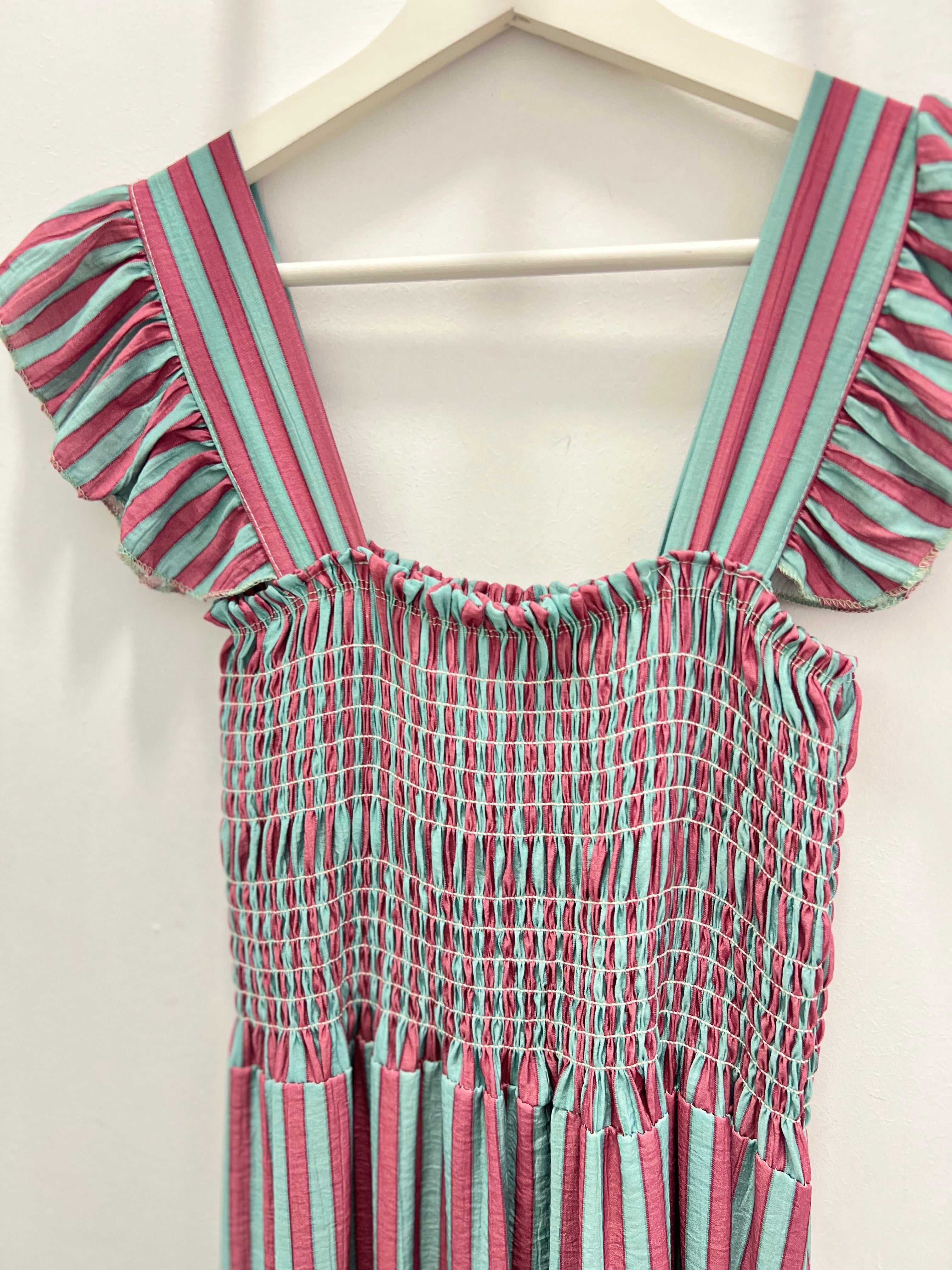 Vestido Rayas Mint
