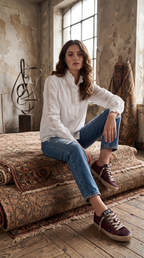 Camisa Blonda Puntilla