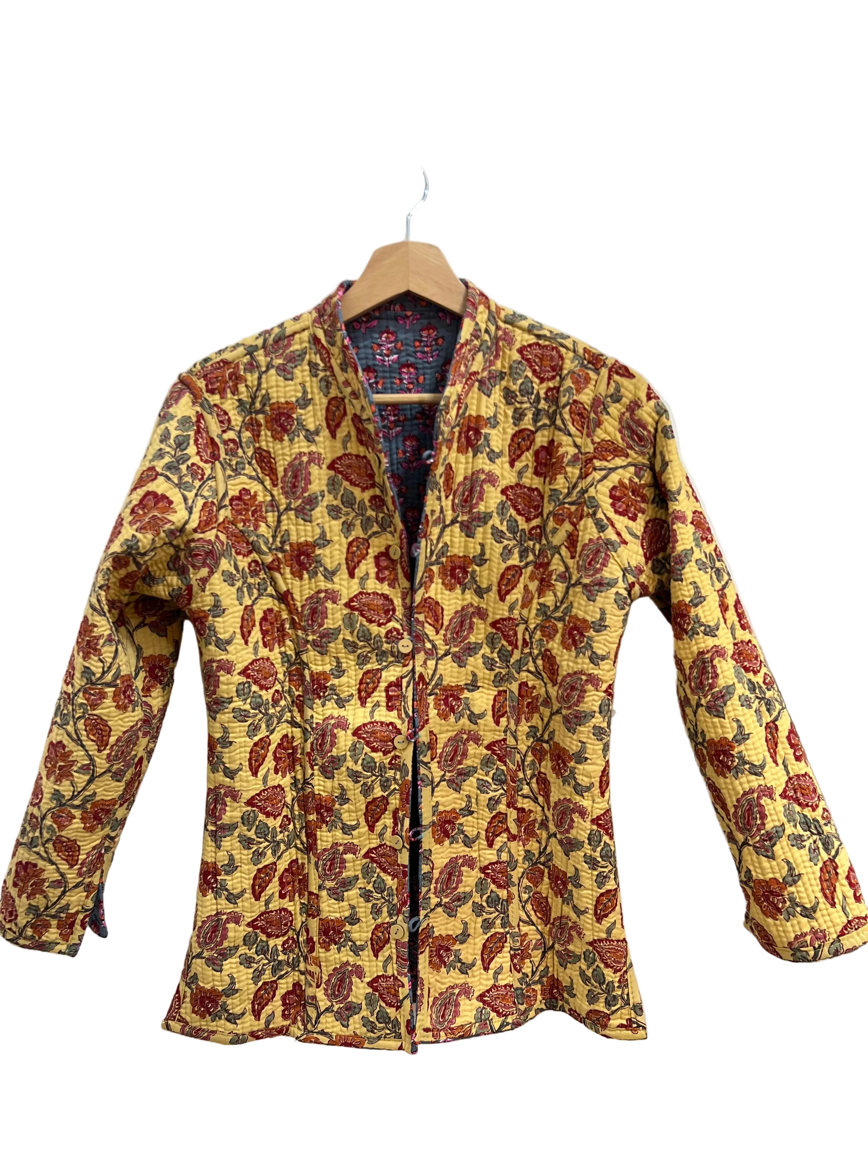 Chaqueta Reversible Azul & Amarillo Talla S