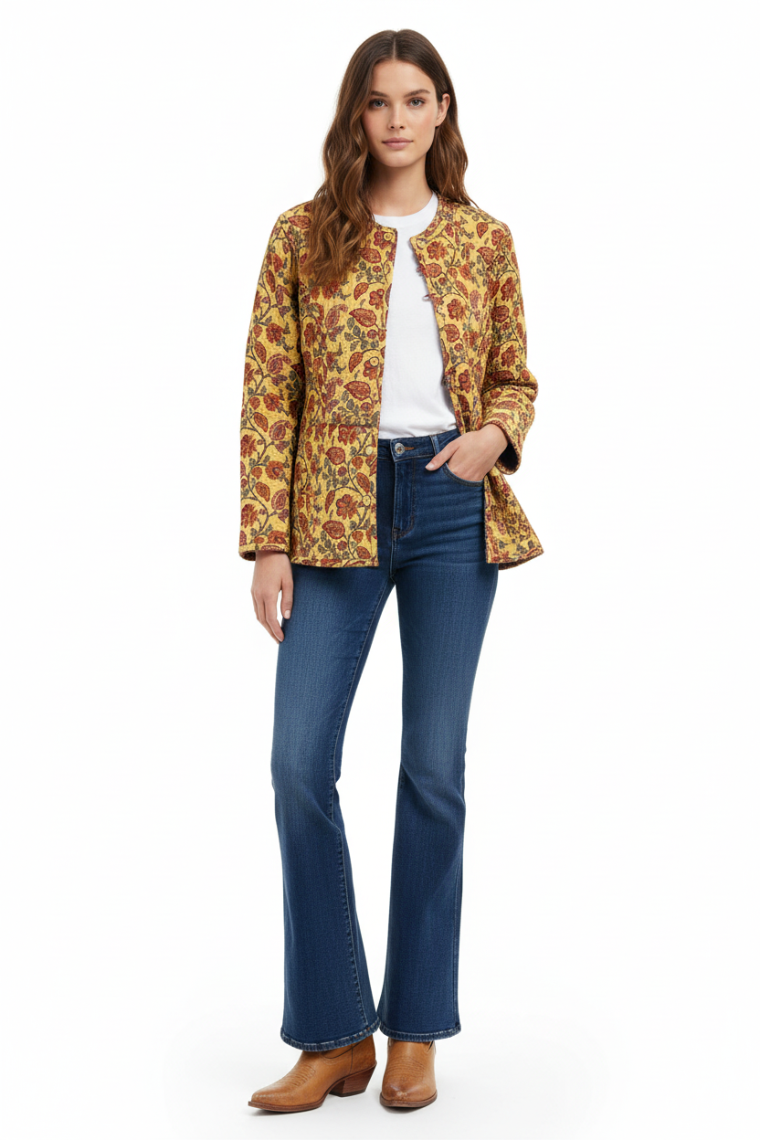 Chaqueta Reversible Azul & Amarillo Talla S