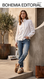 Camisa Blonda Puntilla
