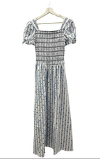 Vestido Topos Azul