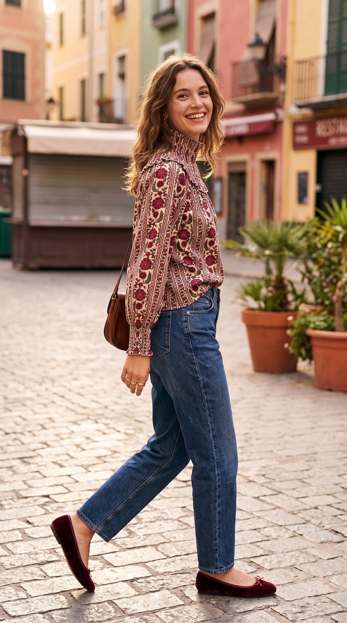 Blusa Cisne Flores