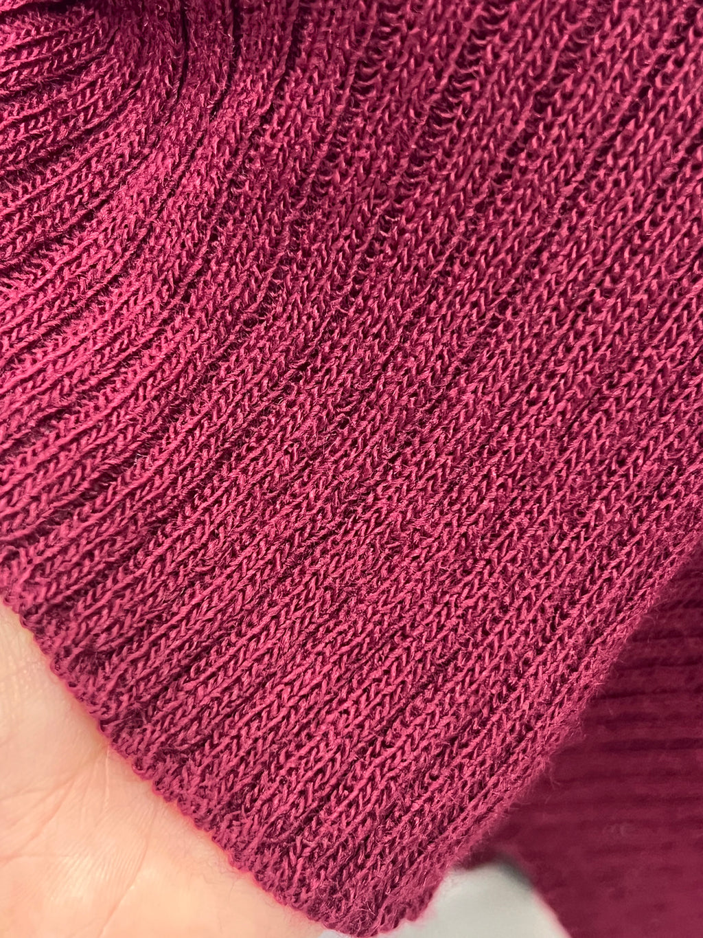 Top Punto Lana Burgundy