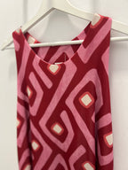 Vestido Punto Seda Fresa