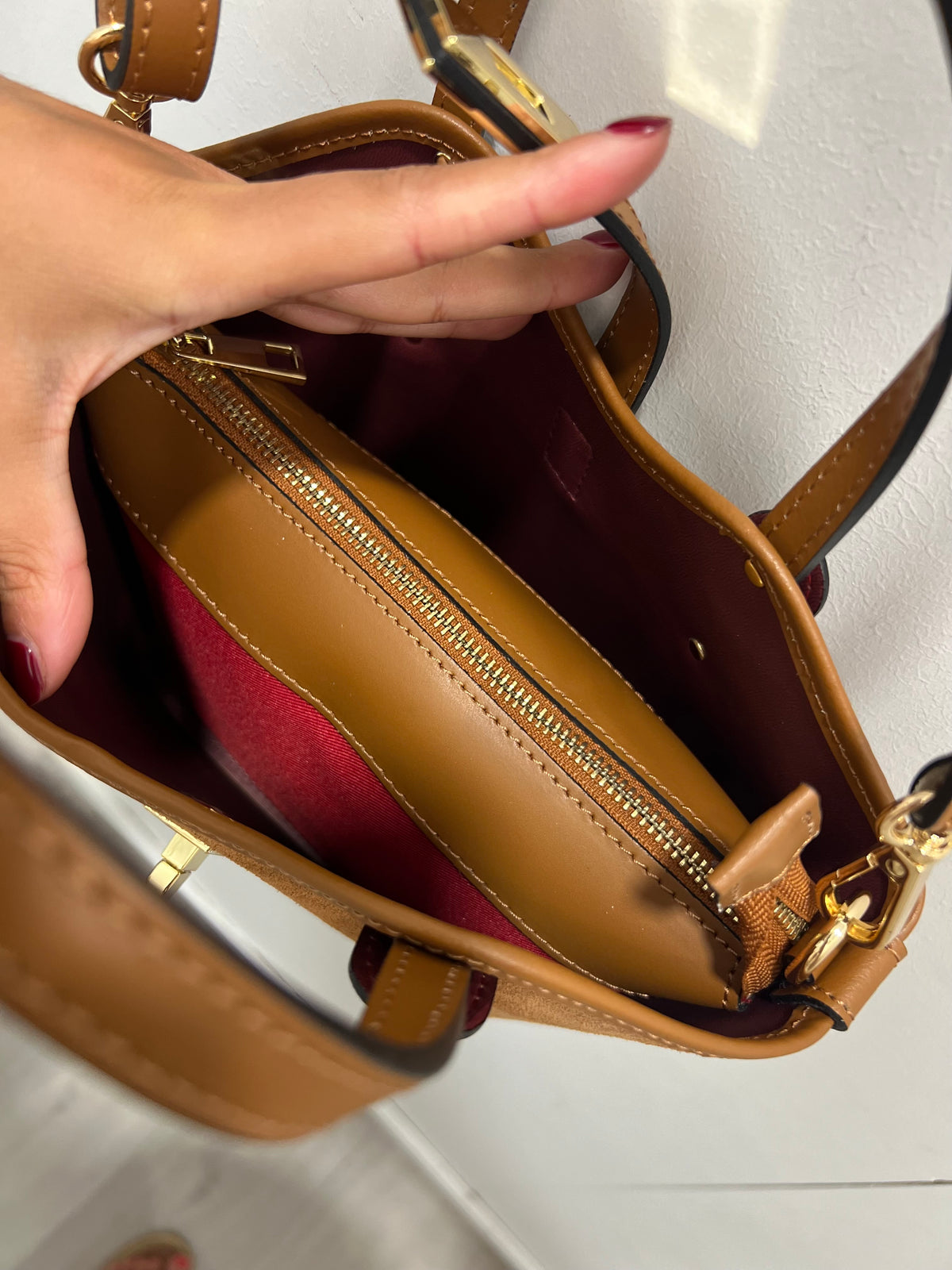 Bolso Serraje Julieta Camel