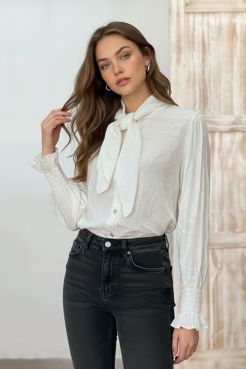 Blusa Formentor Lazada Beige