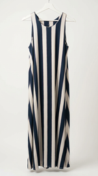 Vestido Punto Seda Marino
