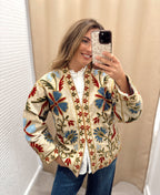 Kimono Bordado Beige