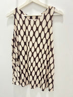 Top Punto Seda Marrón & Beige