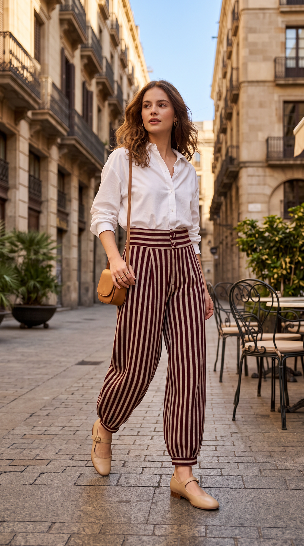 Pantalón Bombacho Burgundy