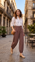 Pantalón Bombacho Burgundy