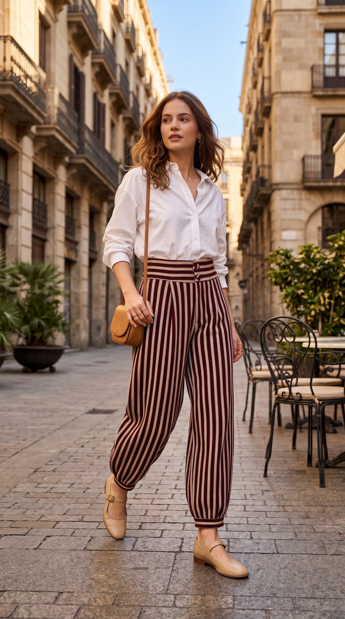 Pantalón Bombacho Burgundy