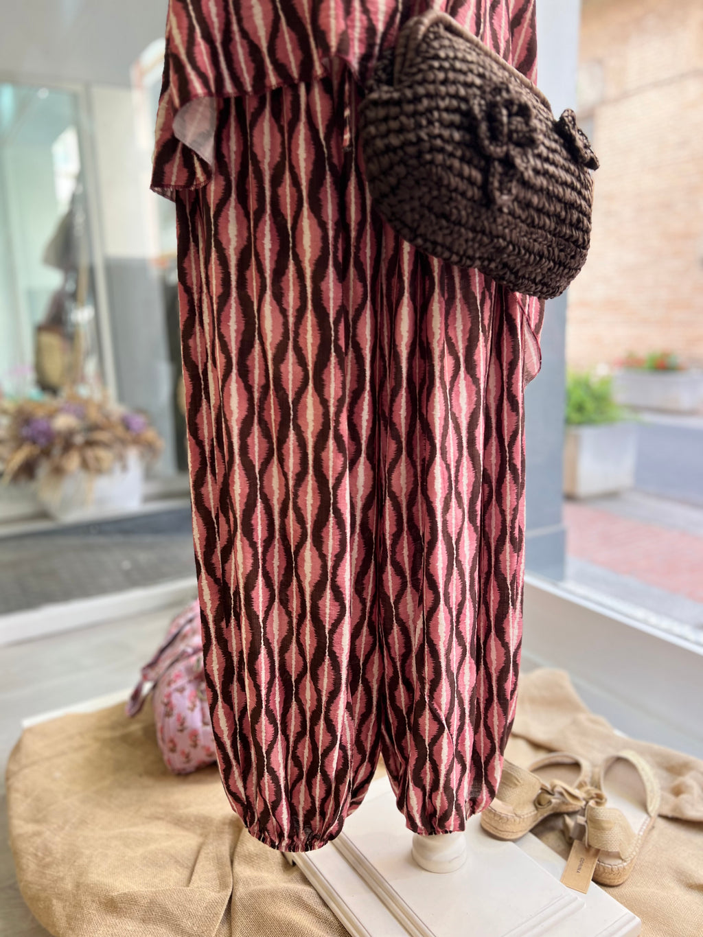 Set Bombacho Ikat Rosa