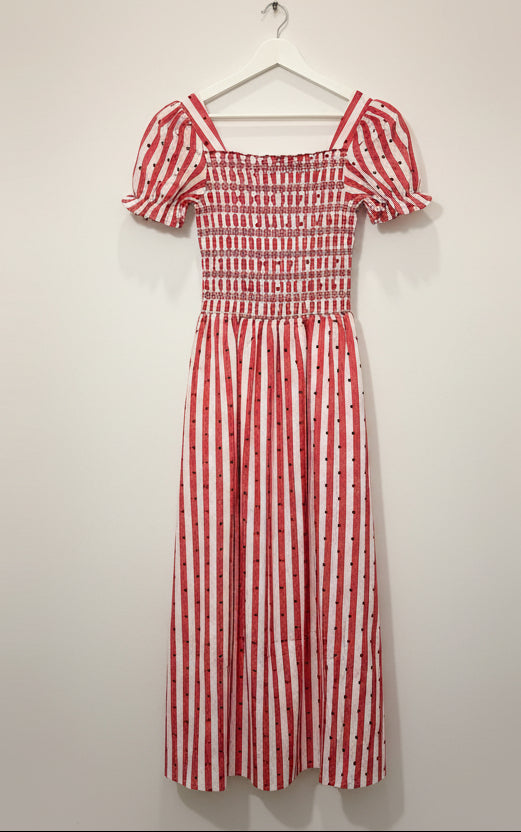 Vestido Topos Rojo