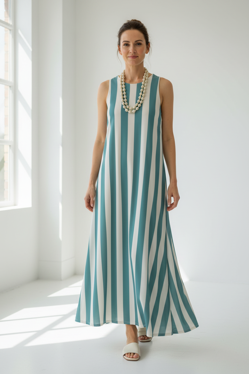 Vestido Punto Seda Mint