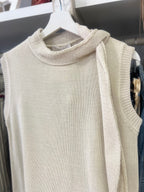 Chaleco Punto Lazada Beige