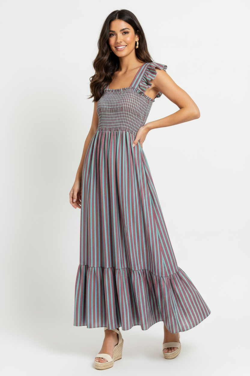 Vestido Rayas Mint