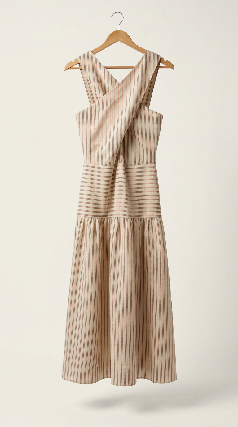 Vestido Bali Cruzado Beige