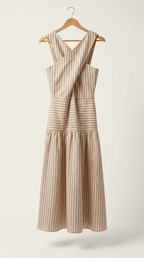 Vestido Bali Cruzado Beige