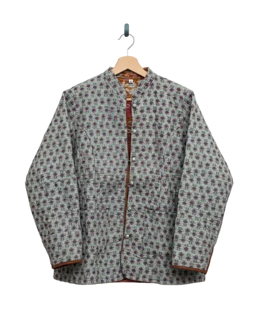 Chaqueta Reversible Mint & Camel Talla M