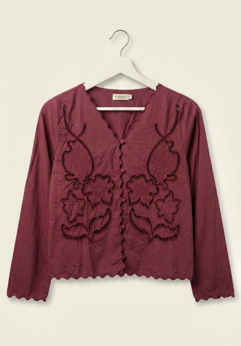 Blusa Bordada Flor