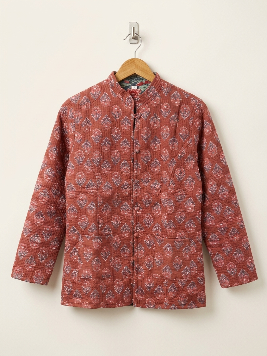 Chaqueta Reversible Mint & Nude Talla S