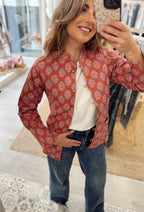Chaqueta Reversible Mint & Nude Talla S