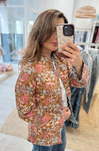 Chaqueta Reversible Mint & Camel Talla M