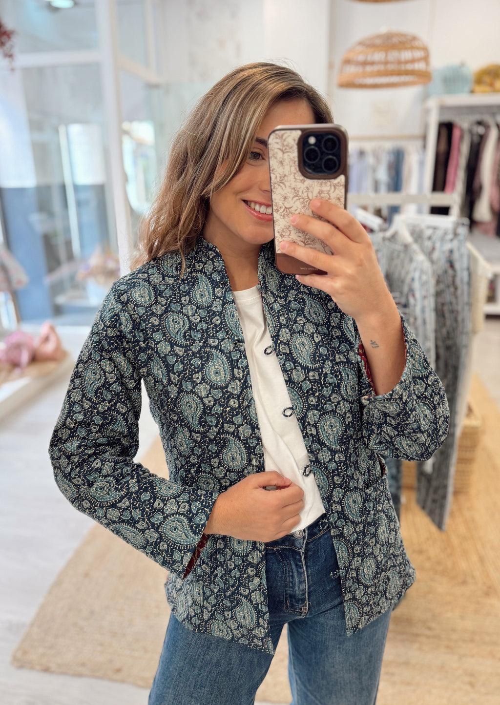 Chaqueta Reversible Marino & Granate Talla S